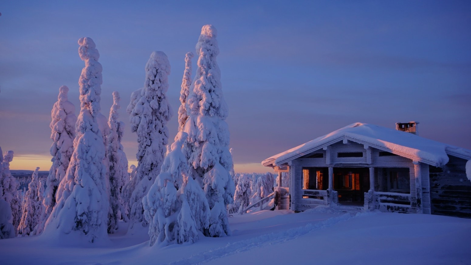 salla laponia cabañas navidad en salla